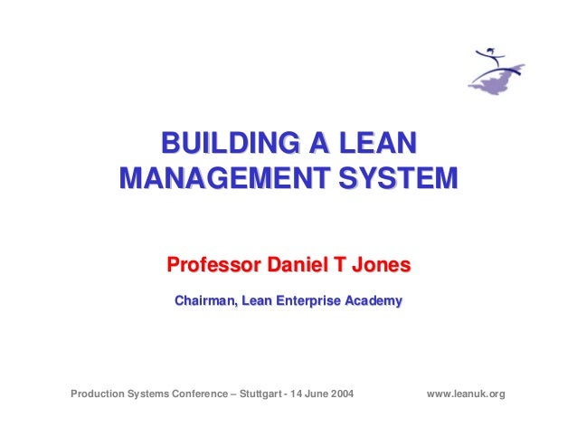 Building A Lean Management System - 