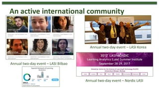 An active international community
Annual two-day event – LASI Bilbao
Annual two-day event – LASI Korea
Annual two-day event – Nordic LASI
 