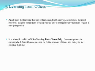 Learning From Others Example Building a learning organization | PPTX
