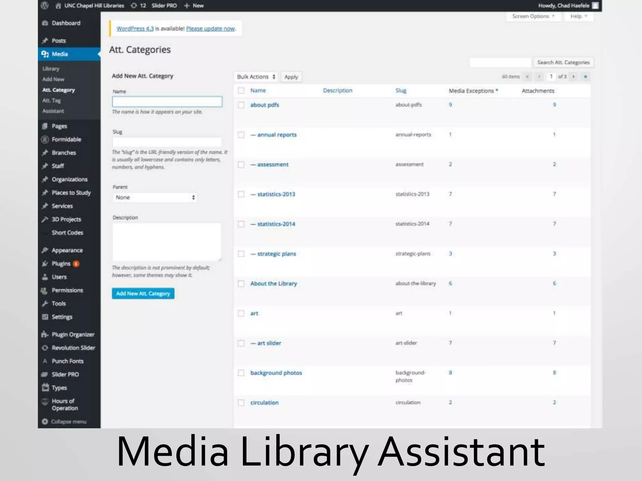 Media Library Assistant
 