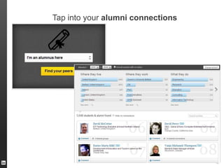 Tap into your alumni connections

ORGANIZATION NAME 10

 