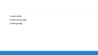 Building a linux kernel | PPTX