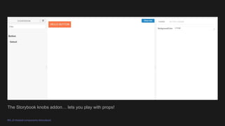 #KLJS #styled-components #storybook
The Storybook knobs addon lets you play with props!
 