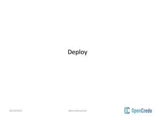 Deploy
28/10/2015 @danielbryantuk
 