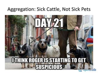 Aggregation: Sick Cattle, Not Sick Pets
 
