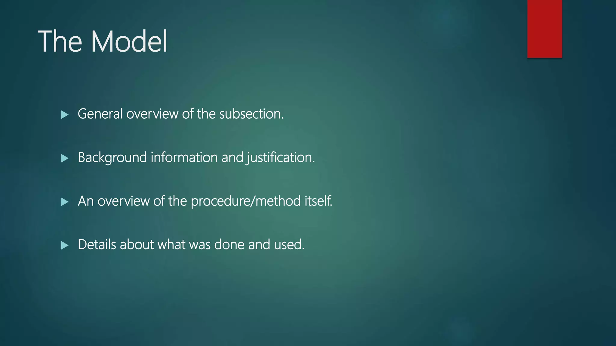 Building a model of a research methodology | PPTX