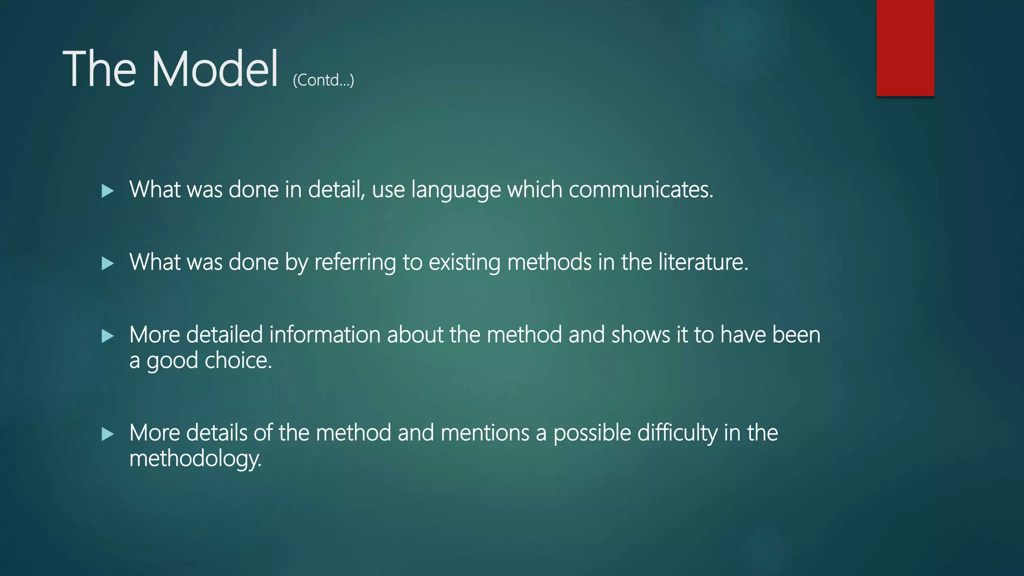 Methods Or Models Building a model of a research methodology | PPTX