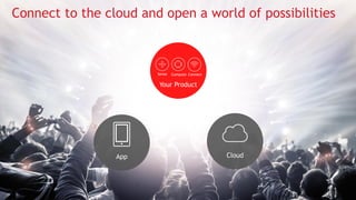 22
Connect to the cloud and open a world of possibilities
Your Product
Sense Compute Connect
CloudApp
 