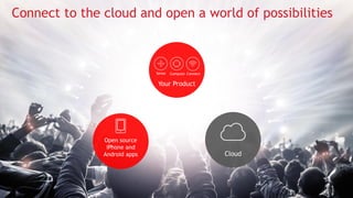 23
Connect to the cloud and open a world of possibilities
Cloud
Your Product
Sense Compute Connect
Open source
iPhone and
Android apps
 