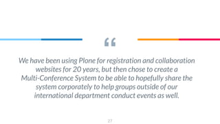 Building a Multiconference Event Management System on Plone 5.2