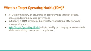 Building an Agile Finance Target Operating Model | PDF