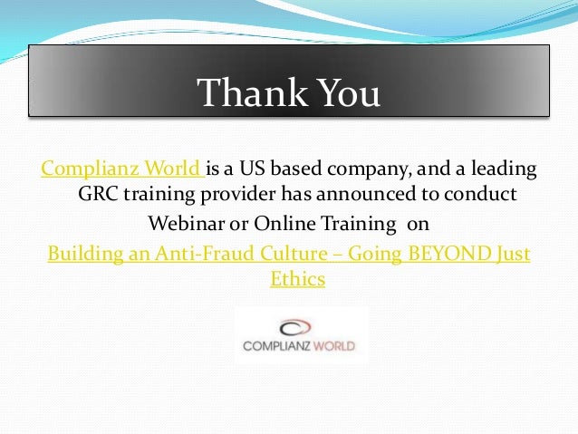 Best option for conducting anit-fraud training