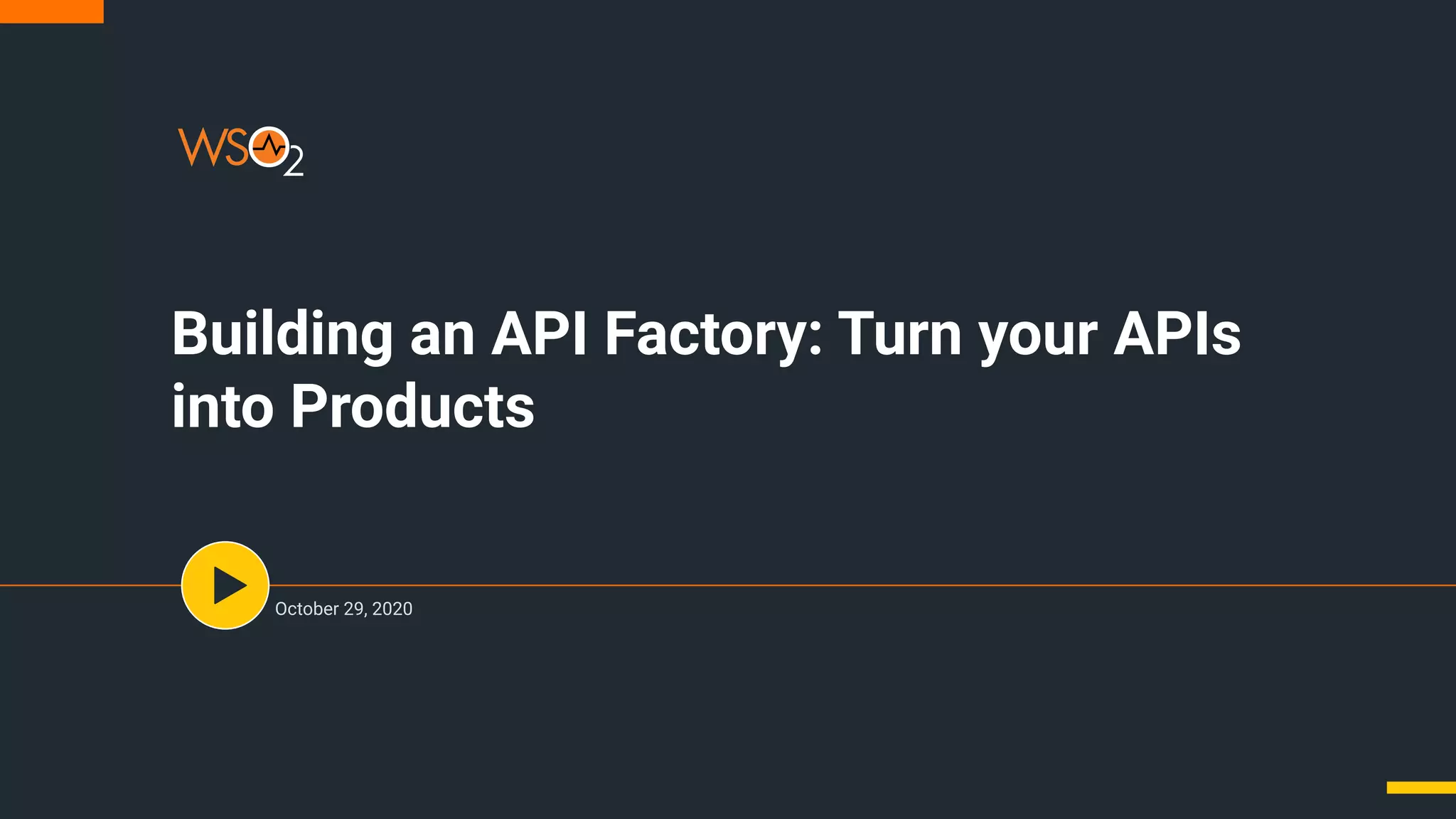 Building an API Factory: Turn your APIs into Products | PDF | Web ...