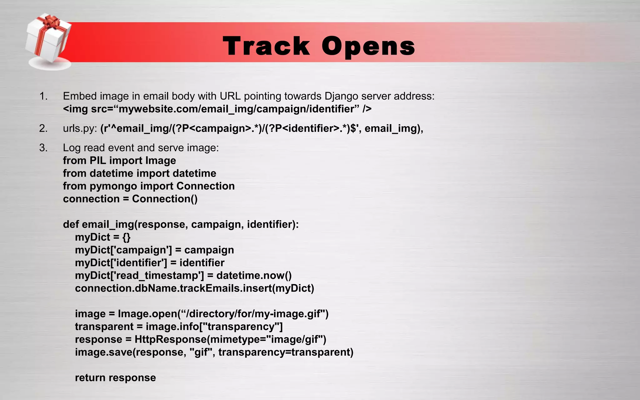 Building an automated email system with django and aws | PPT