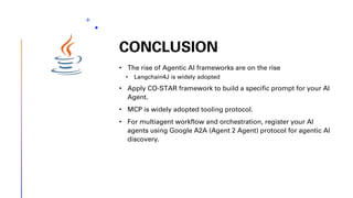 Building and deploying AI agents in Java | PDF