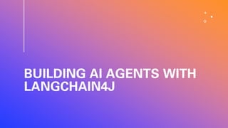 Building and deploying AI agents in Java | PDF
