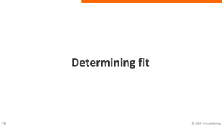 Determining fit
 