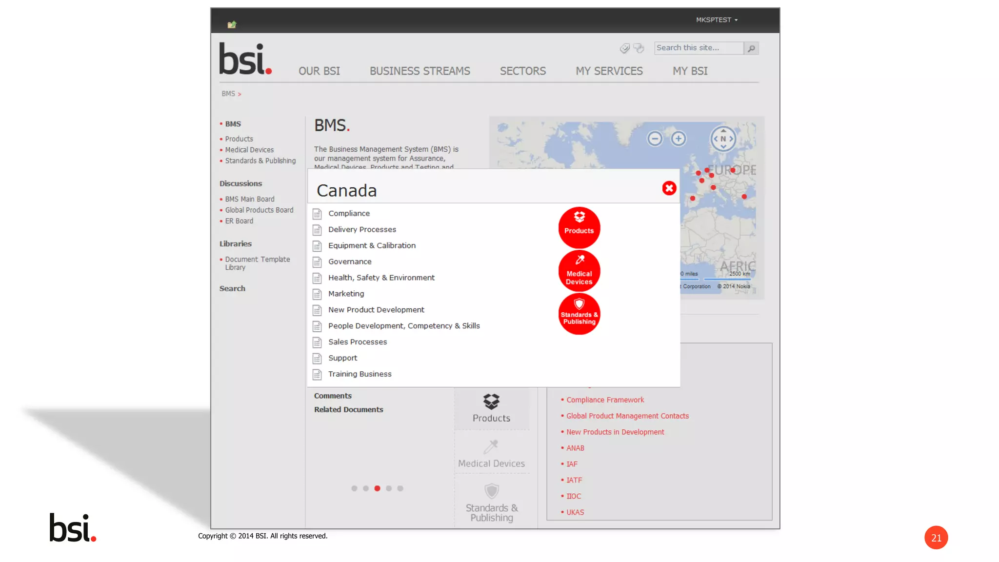 21Copyright © 2014 BSI. All rights reserved.
 