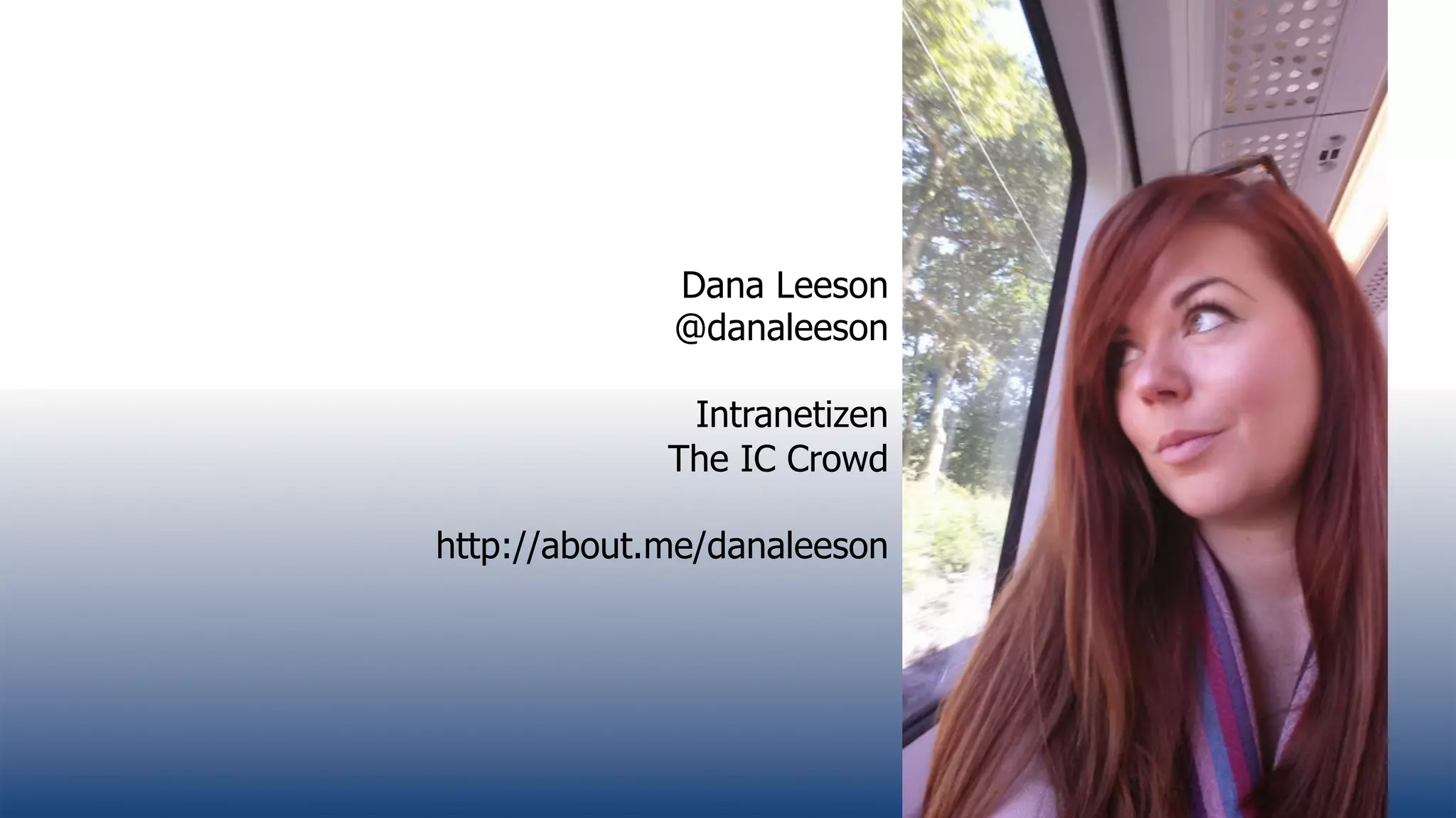 27Copyright © 2014 BSI. All rights reserved.
Dana Leeson
@danaleeson
Intranetizen
The IC Crowd
http://about.me/danaleeson
 