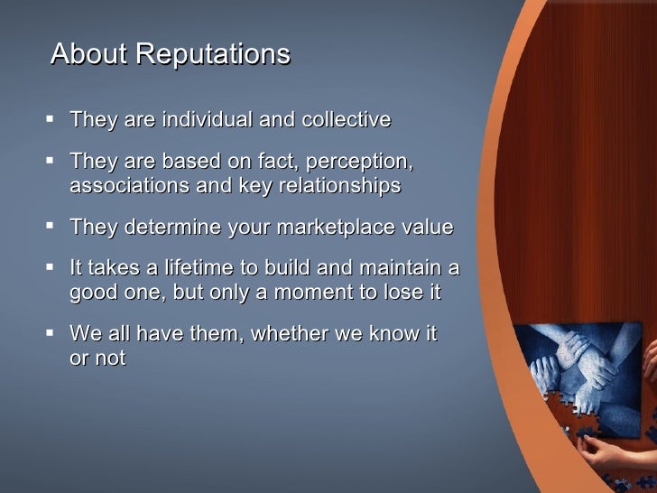 Why Is It Important To Have A Good Reputation Building And Managing A Good Reputation