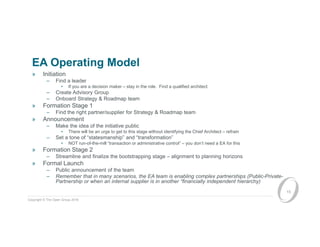 Building and Sustaining EA Capability in Public Sector (non defense) | PDF