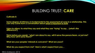 Building and Sustaining Trust for Leaders | PPTX