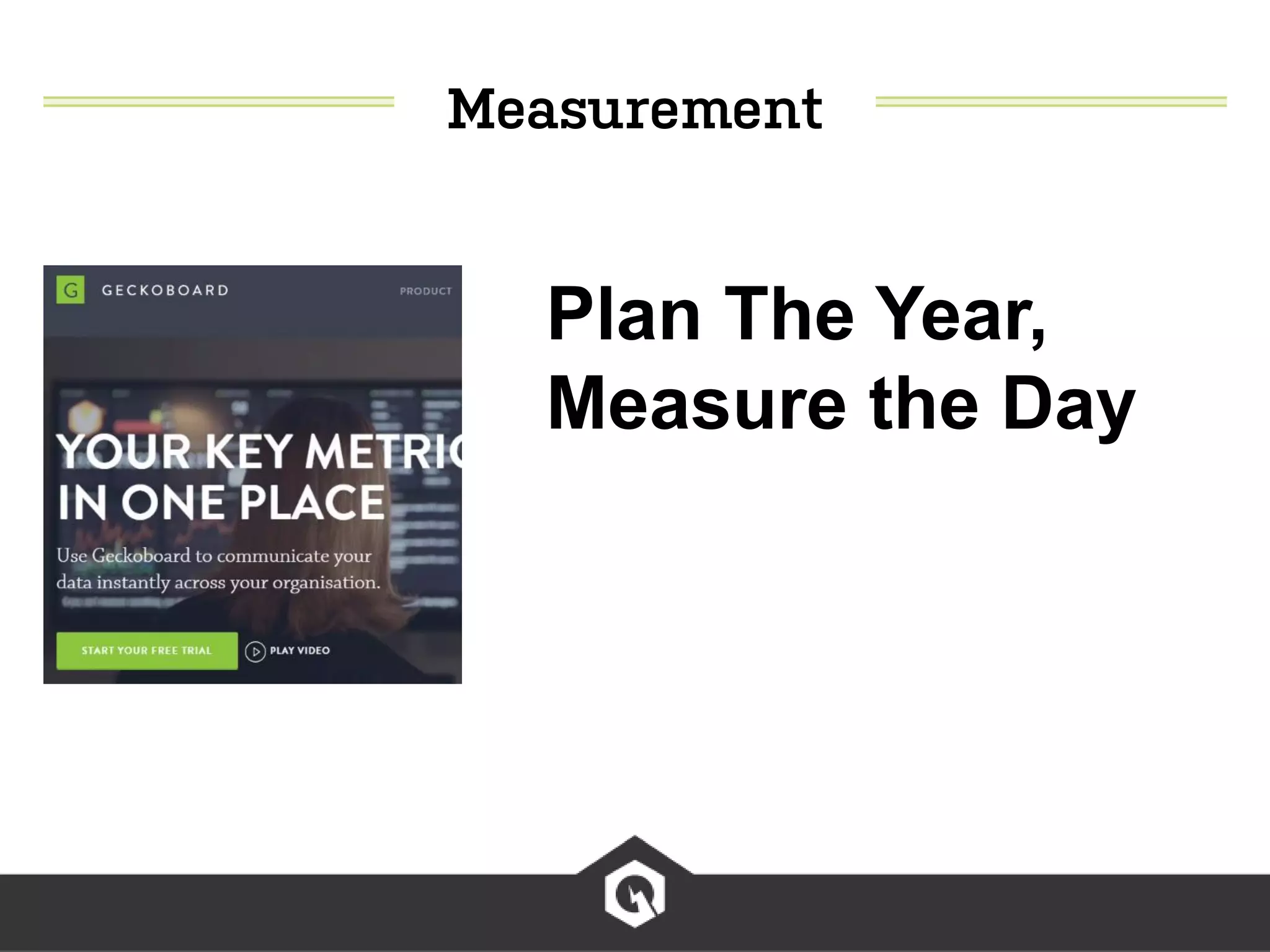 Plan The Year,
Measure the Day
 