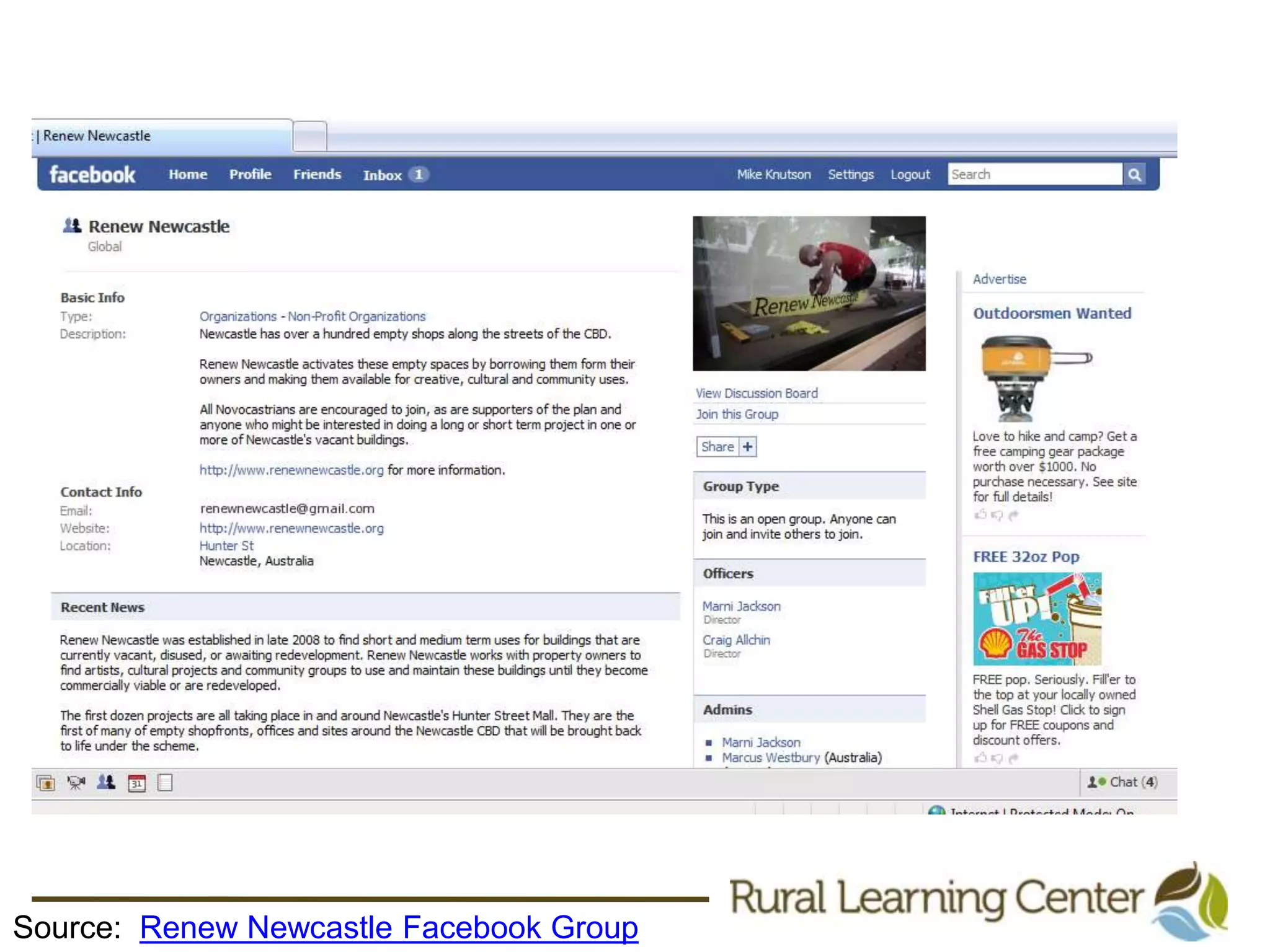 Source:  Renew Newcastle Facebook Group