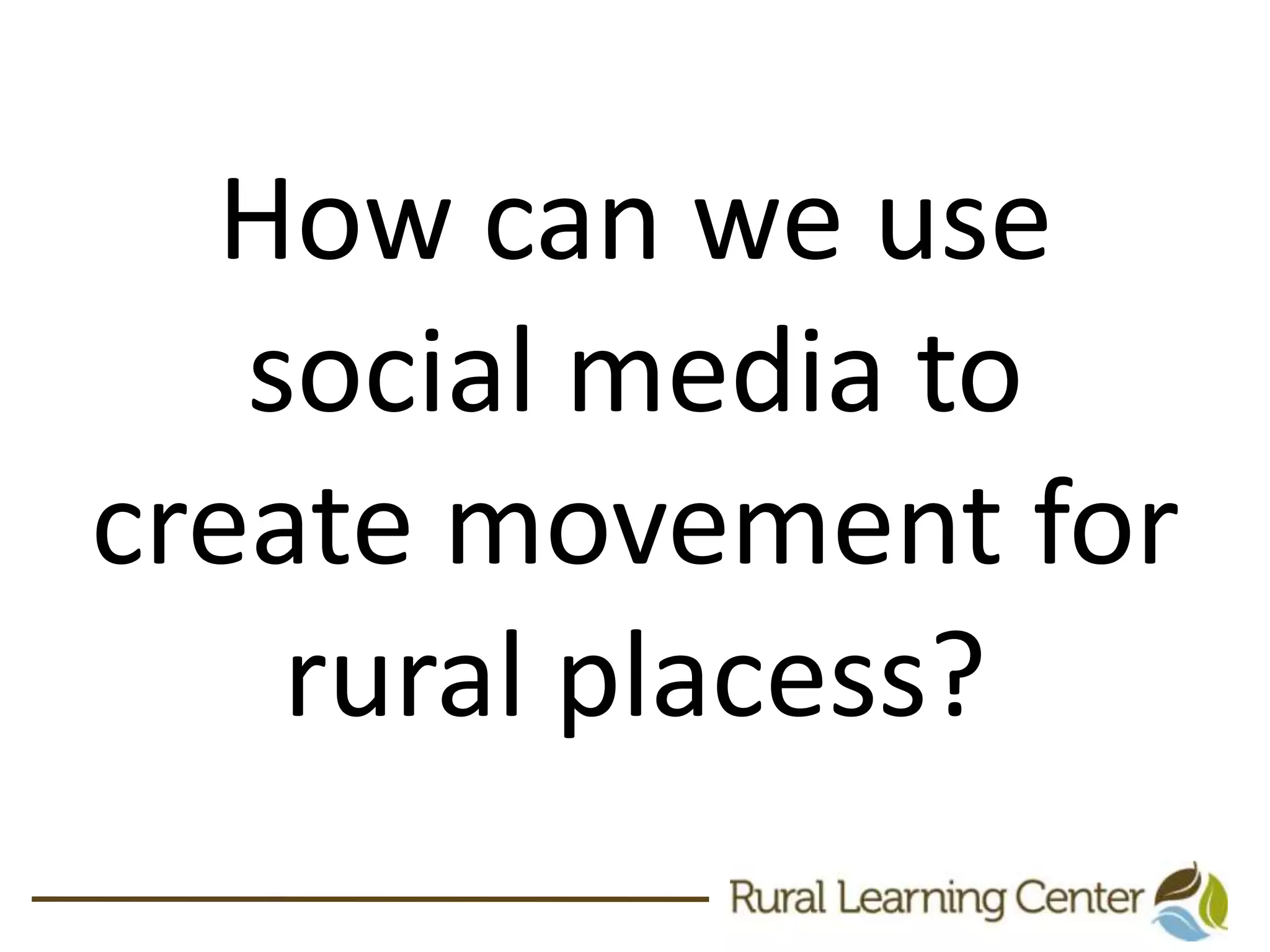 #5It’s about building a movement