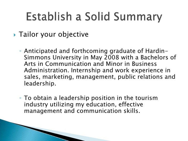 building an effective resume