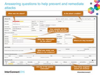 Answering questions to help prevent and remediate
attacks
 