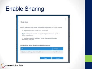 Enable Sharing
 