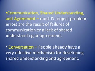 Shared Understanding Definitions Building an Information System | PDF