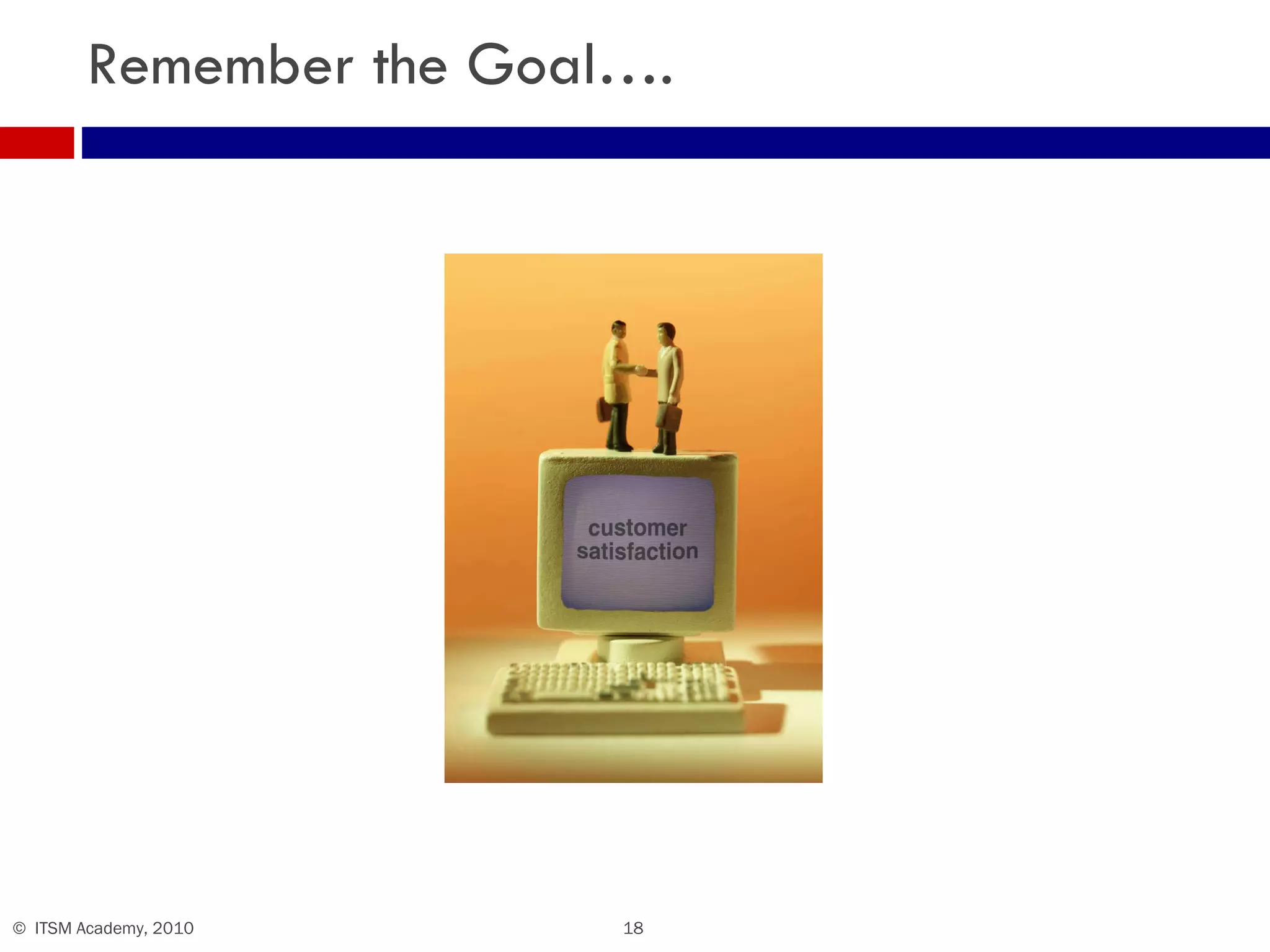 Remember the Goal…. 