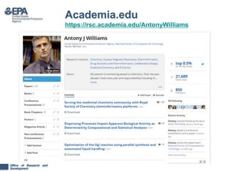 Office of Research and
Development
23
Academia.edu
https://rsc.academia.edu/AntonyWilliams
 