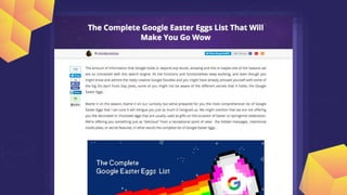 The Complete Google Easter Eggs List That Will Make You Go Wow