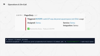 Operations & On-Call
 