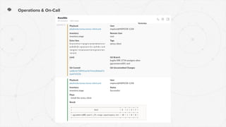 Operations & On-Call
 