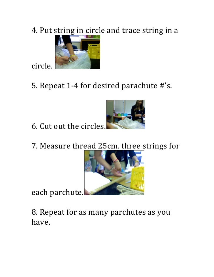 Building a parachute procedure pdf