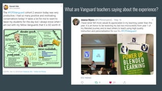 What are Vanguard teachers saying about the experience?
 