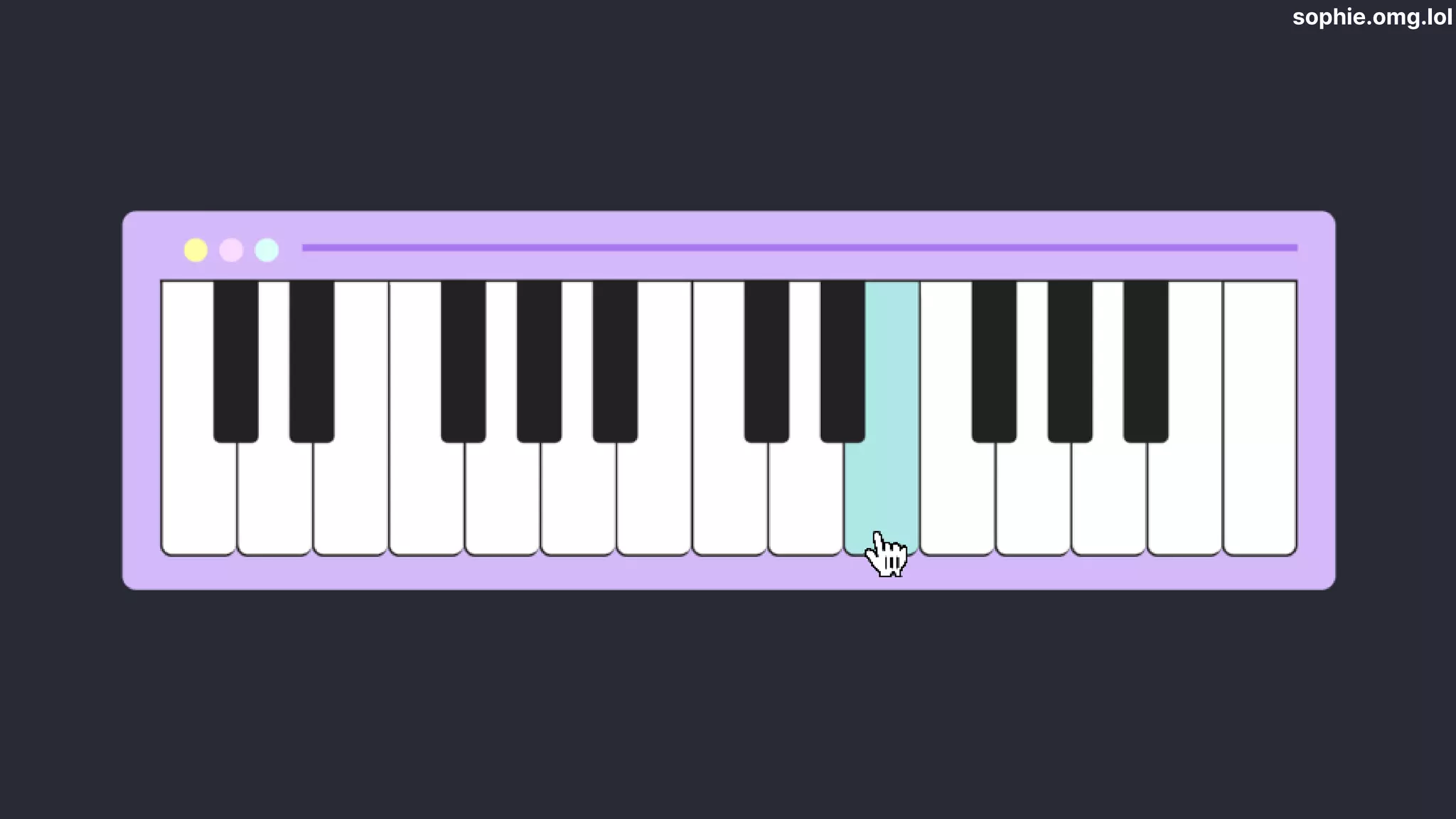 sophie.omg.lol
 