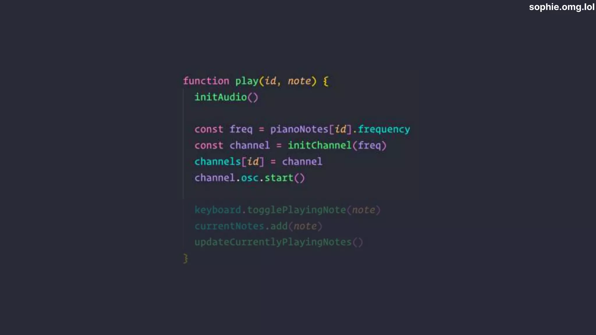 sophie.omg.lol
 
