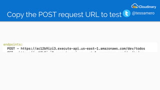 Copy the POST request URL to test @tessamero
 
