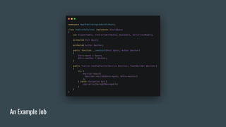 An Example Job
 