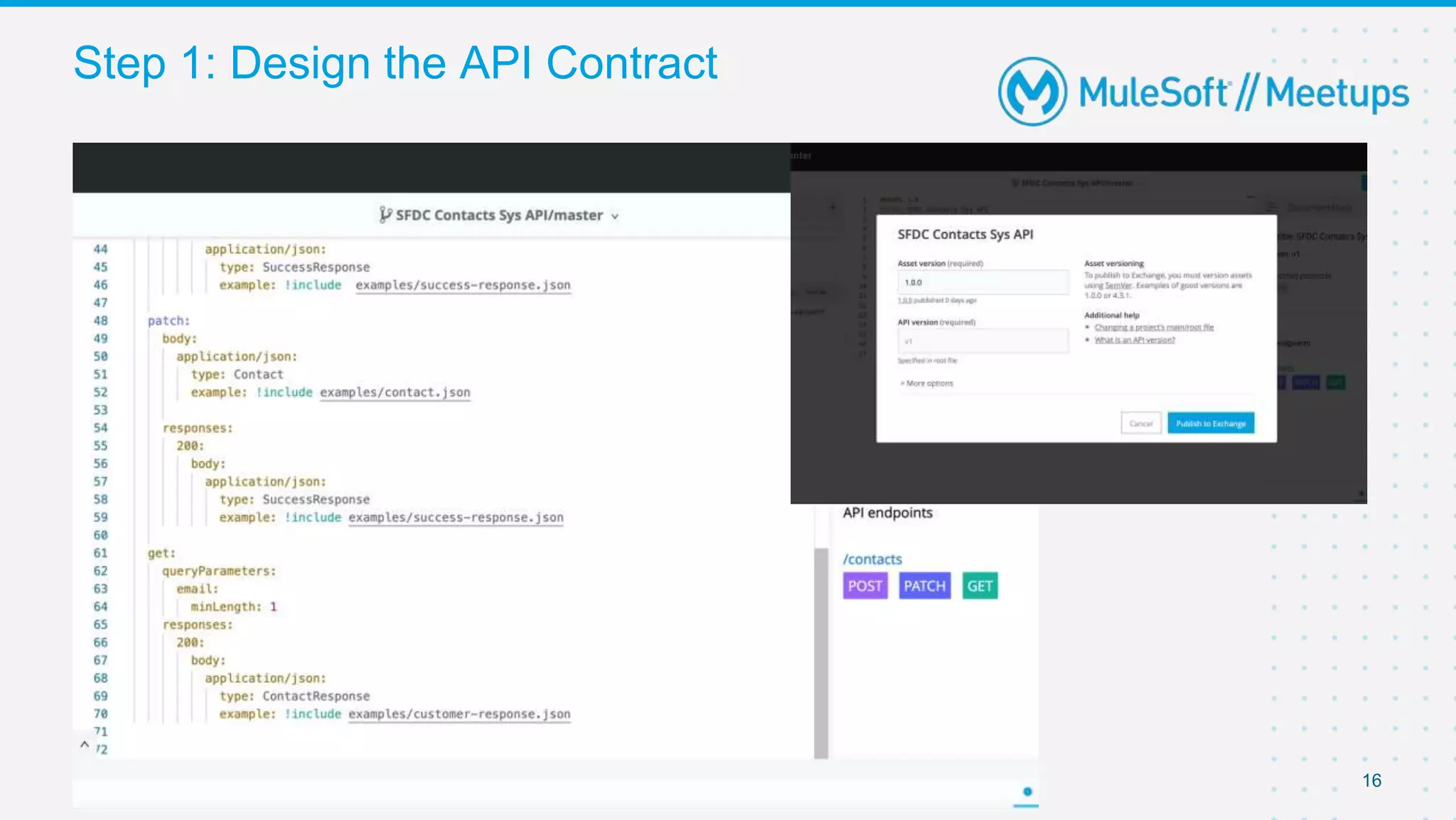 Step 1: Design the API Contract
16
 