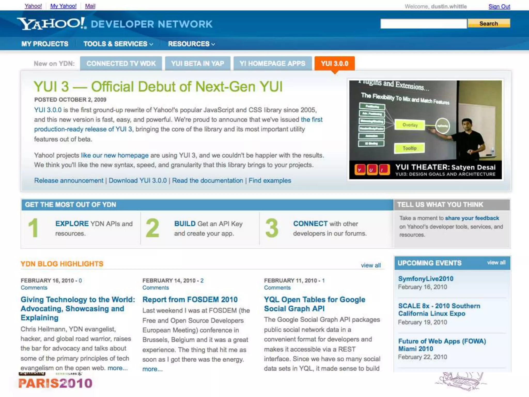 Developer Tools (YUI, etc)