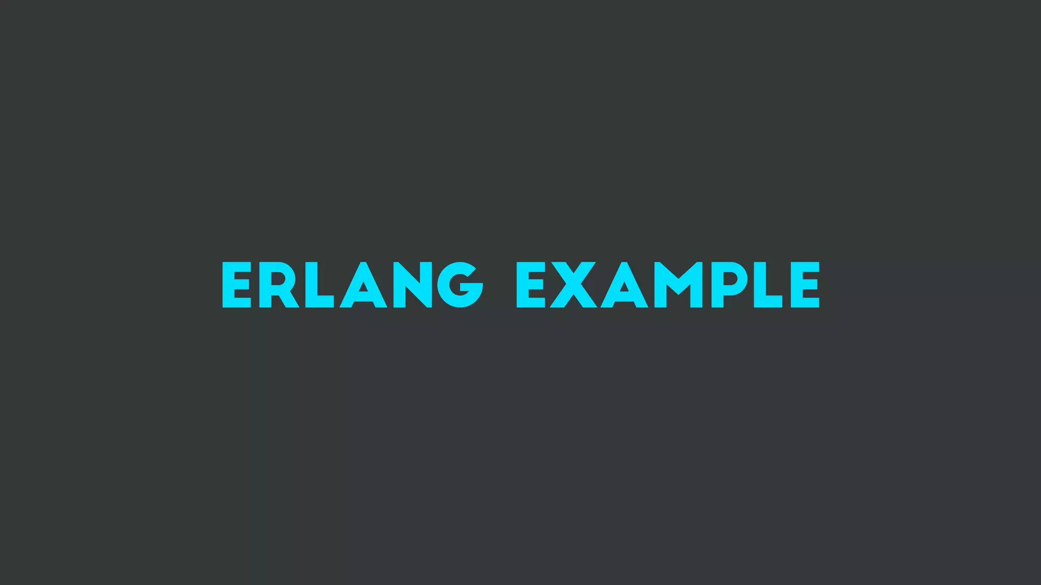 erlang example
 