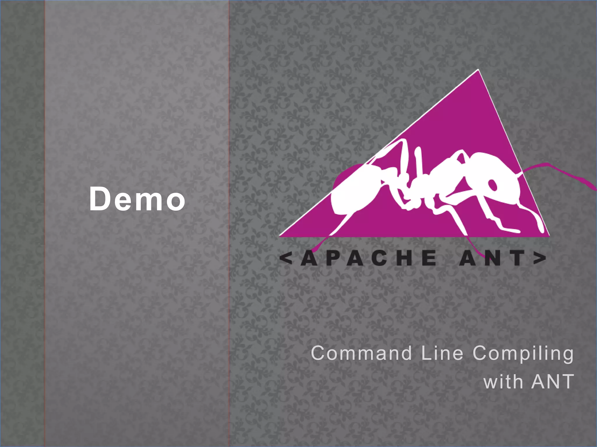 DemoCommand Line Compiling with ANT