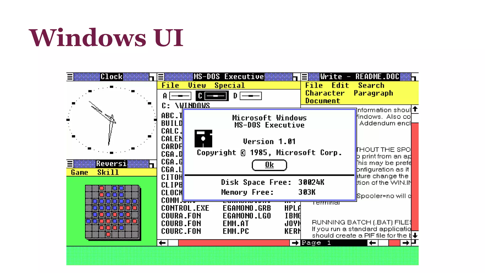 Windows UI 
 