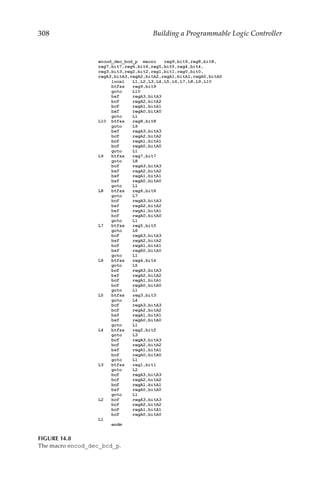 308 Building a Programmable Logic Controller
FIGURE 14.8
The macro encod_dec_bcd_p.
 